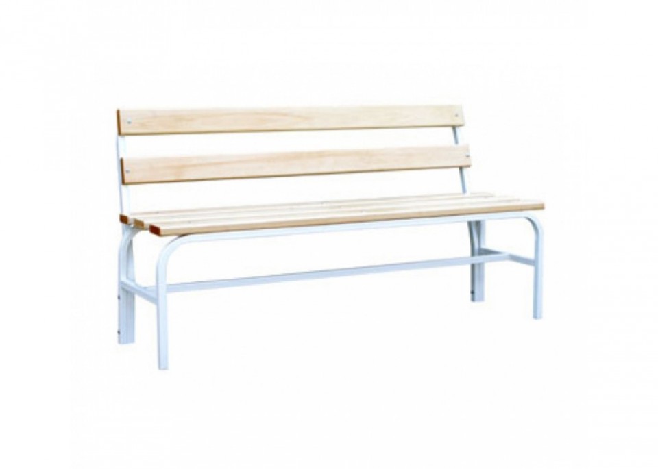 Скамья гардеробная со спинкой 1500