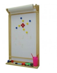 Мольберт настенный с магнитно-маркерной доской, 550*950 мм