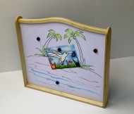 Двухсторонняя панель для игровых зон “Зеркальная и магнитно-маркерная”, 765*100*730 мм