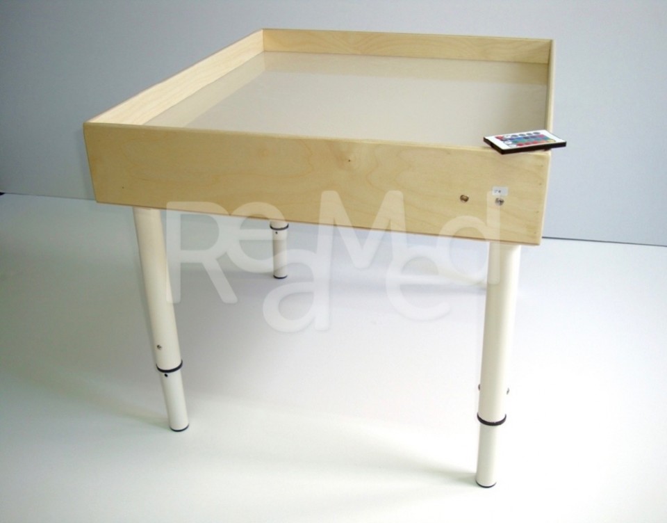 Световой стол из фанеры для рисования песком (песок в комплект не входит), 630*700*630 мм