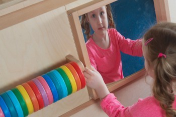 Развивающая панель “Выпуклое зеркало”, 400*400 мм