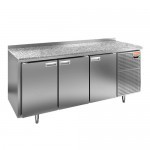 Стол охлаждаемый (среднетемпературный), 3 двери, 1835х600х850мм, каменная столешница