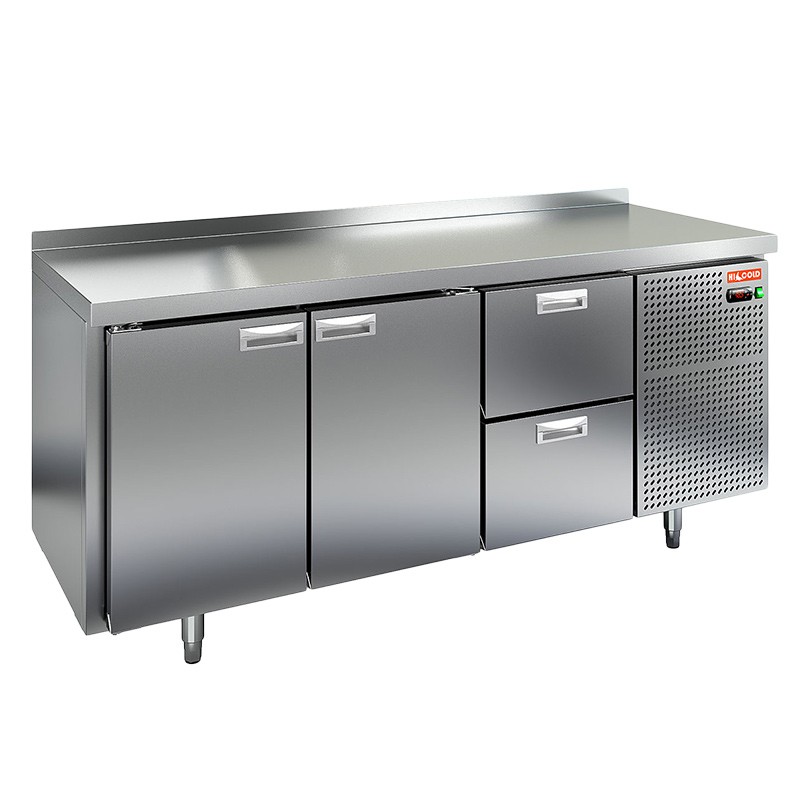 Стол охлаждаемый (среднетемпературный), 2 двери, 2 ящика, 1835х600х850мм