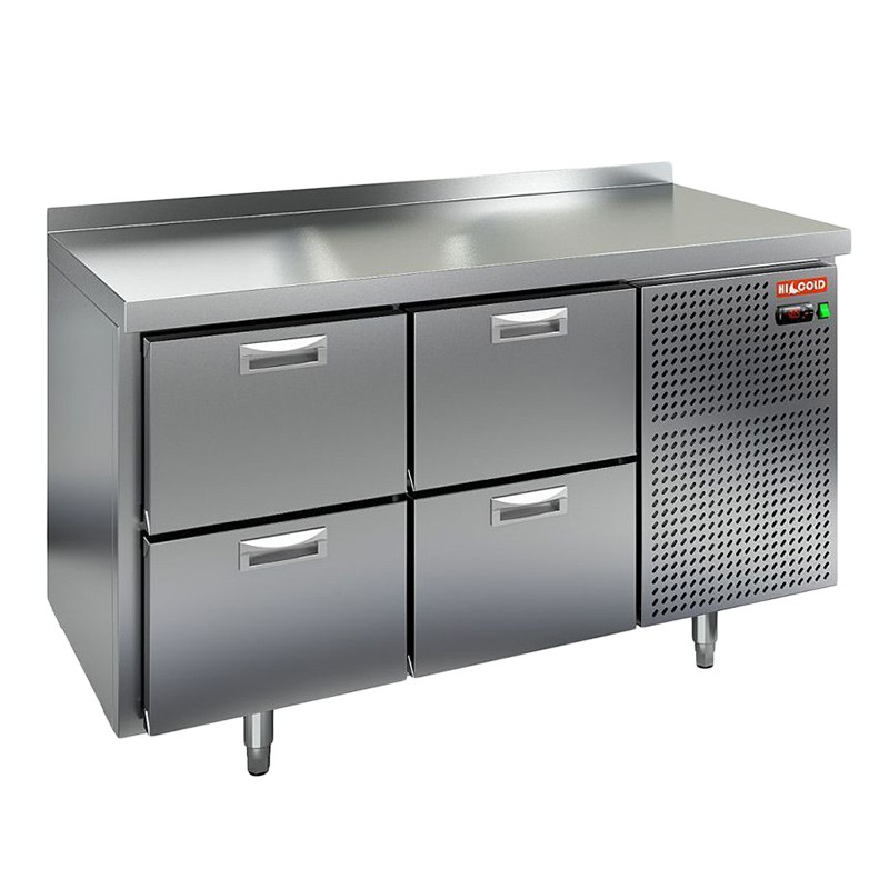 Стол охлаждаемый (среднетемпературный), 4 ящика, 1390х600х850мм