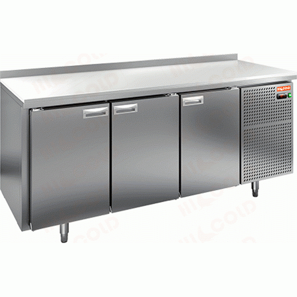 Стол охлаждаемый (среднетемпературный), 3 двери, 1835х700х850мм, полипропиленовая столешница