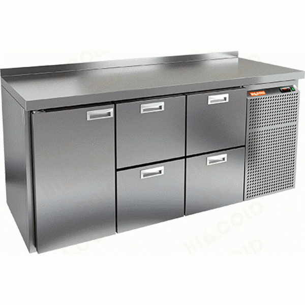 Стол охлаждаемый (среднетемпературный), 1 дверь, 4 ящика, 1950х700х850мм