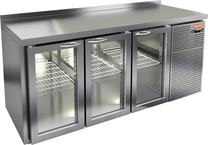Стол охлаждаемый (среднетемпературный), 3 стеклянные двери, 1950х700х850мм