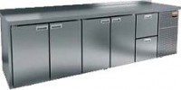 Стол охлаждаемый (среднетемпературный), 4 двери, 2 ящика 2840х700х950мм
