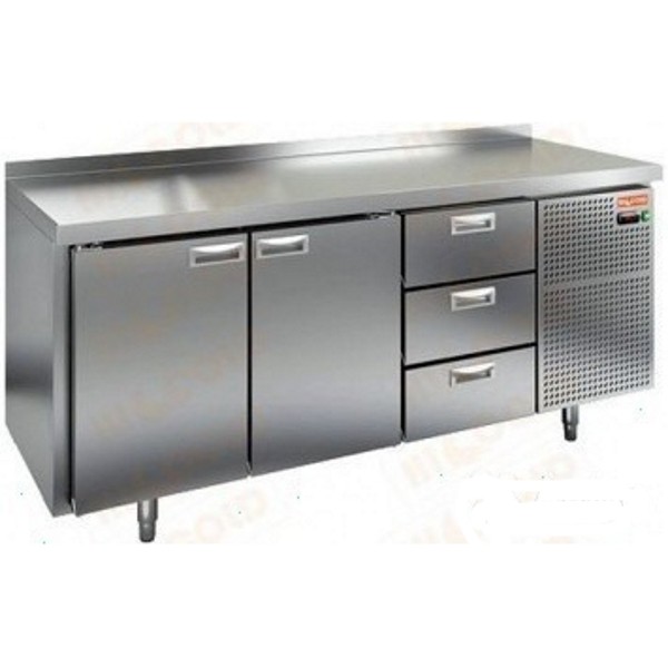 Стол охлаждаемый (среднетемпературный), 2 двери, 3 ящика, 1950х700х950мм