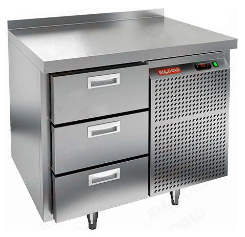 Стол охлаждаемый (среднетемпературный), 3 ящика, 900х600х950мм