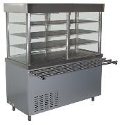 Прилавок-витрина охлаждаемый, 1500*705, 1035*1720 мм, серия «Школьник»