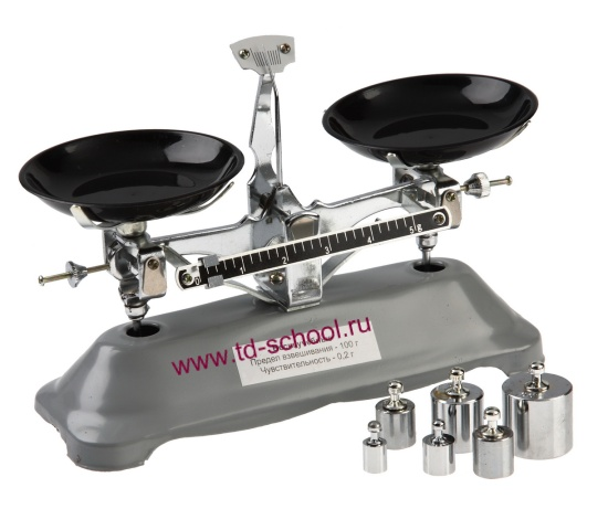 Весы с разновесами лабораторные