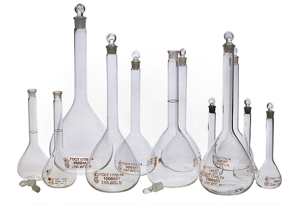 Комплект мерных колб (12 штук)