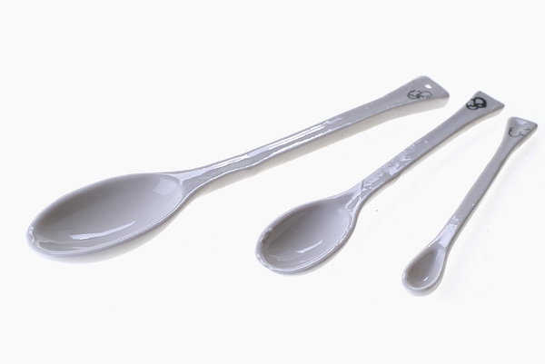 Комплект ложек фарфоровых (3 штук)