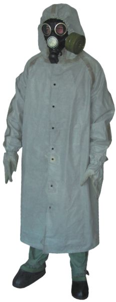 Защитный костюм ОЗК (плащ ОП-1, чулки, перчатки Л-1)