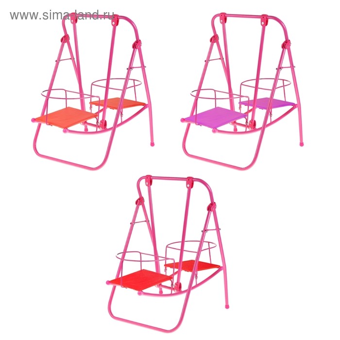 Качели   для кукол 6, цвета МИКС