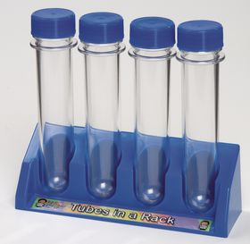 Комплект пробирок на подставке (выс.14 см. 4 шт.)