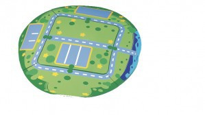 Поле игровое круглое