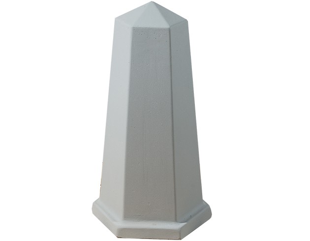 Столб бетонный, шестигранный, окрашенный, 280*340*630 мм