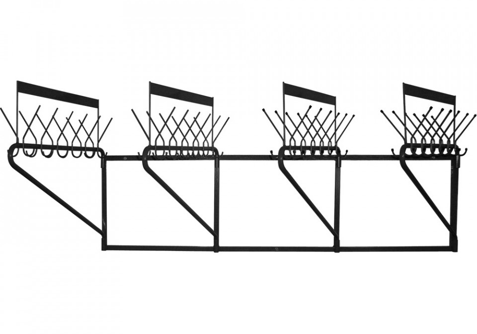 Вешалка гардеробная настенная, 1800*740 мм