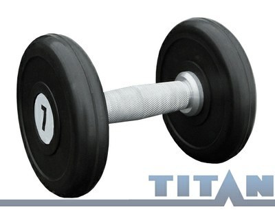 Гантель профессиональная хром/резина  6 кг.