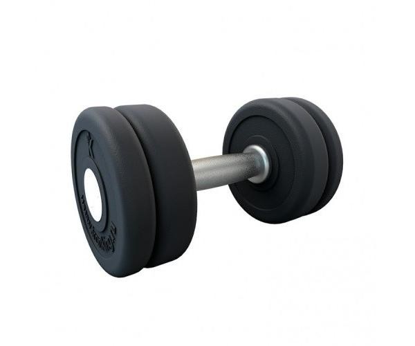 Гантель профессиональная хром/резина 15 кг.