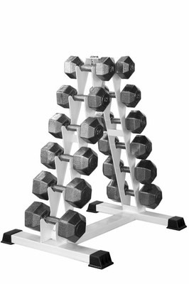 Комплект гексагональных гантелей черная эмаль 6 пар (10-20 кг. с шагом 2 кг)