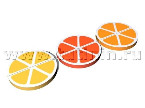 Мат «дольки, апельсина, грейфрукта»