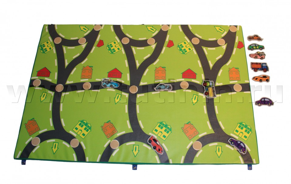 Панель настенная с липами и набором машинок 