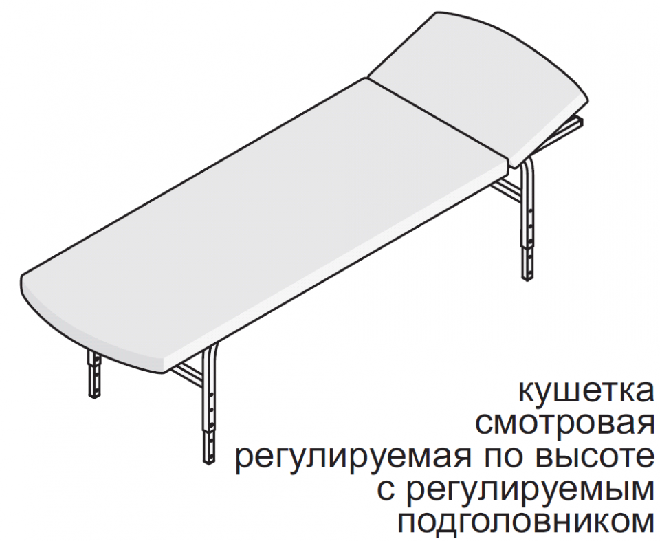 Чертеж кушетки для наращивания ресниц
