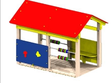 Домик «Счеты» большой, 2400*1500*1800 мм