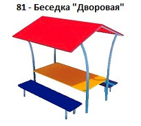 Беседка «Дворовая», 1800*1800*2100 мм
