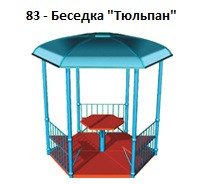 Беседка «Тюльпан», 2000*2000*2100 мм