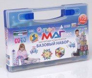 Творческая Лаборатория Дошкольника Магнитный конструктор СУПЕРМАГ ПЛЮС Базовый набор (175 деталей)