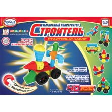 Магнитный конструктор СТРОИТЕЛЬ. Стартовый набор