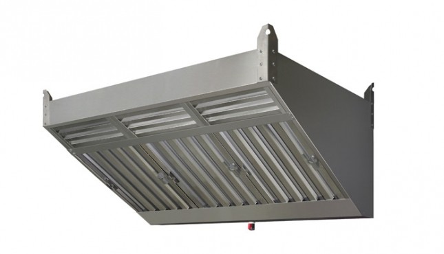 Зонт вытяжной нержавеющий пристенный 1800х700х500 